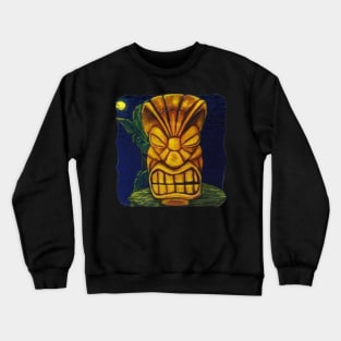 Tiki totem original art design tshirt Crewneck Sweatshirt